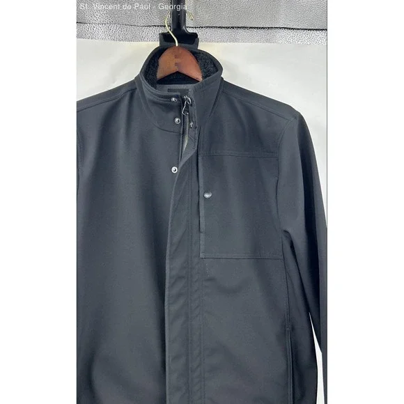 Banana Republic Full Zip Lightweight Jacket Men's Large Black Casual - Picture 2 of 9